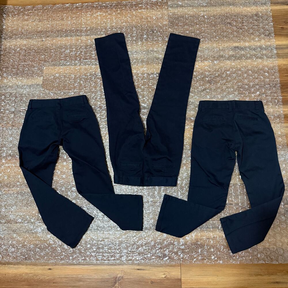 Cat & Jack School Uniform Pants Sz 6 Navy blue, Lot of Three Pair Back to School